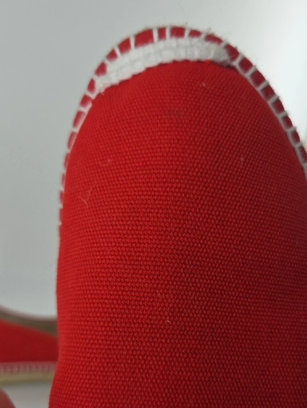 Women’s Red Canvas Espadrille Slip-On Size 43 LIKE NEW